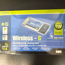 Linksys Wireless-G 54Mbps 802.11g PCMCIA Type II CardBus Adapter WPC54G