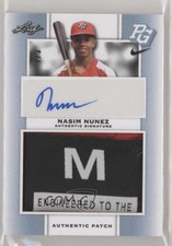 2018 Leaf Metal Perfect Game All-American Classic 1/3 Nasim Nunez Patch Auto nd3