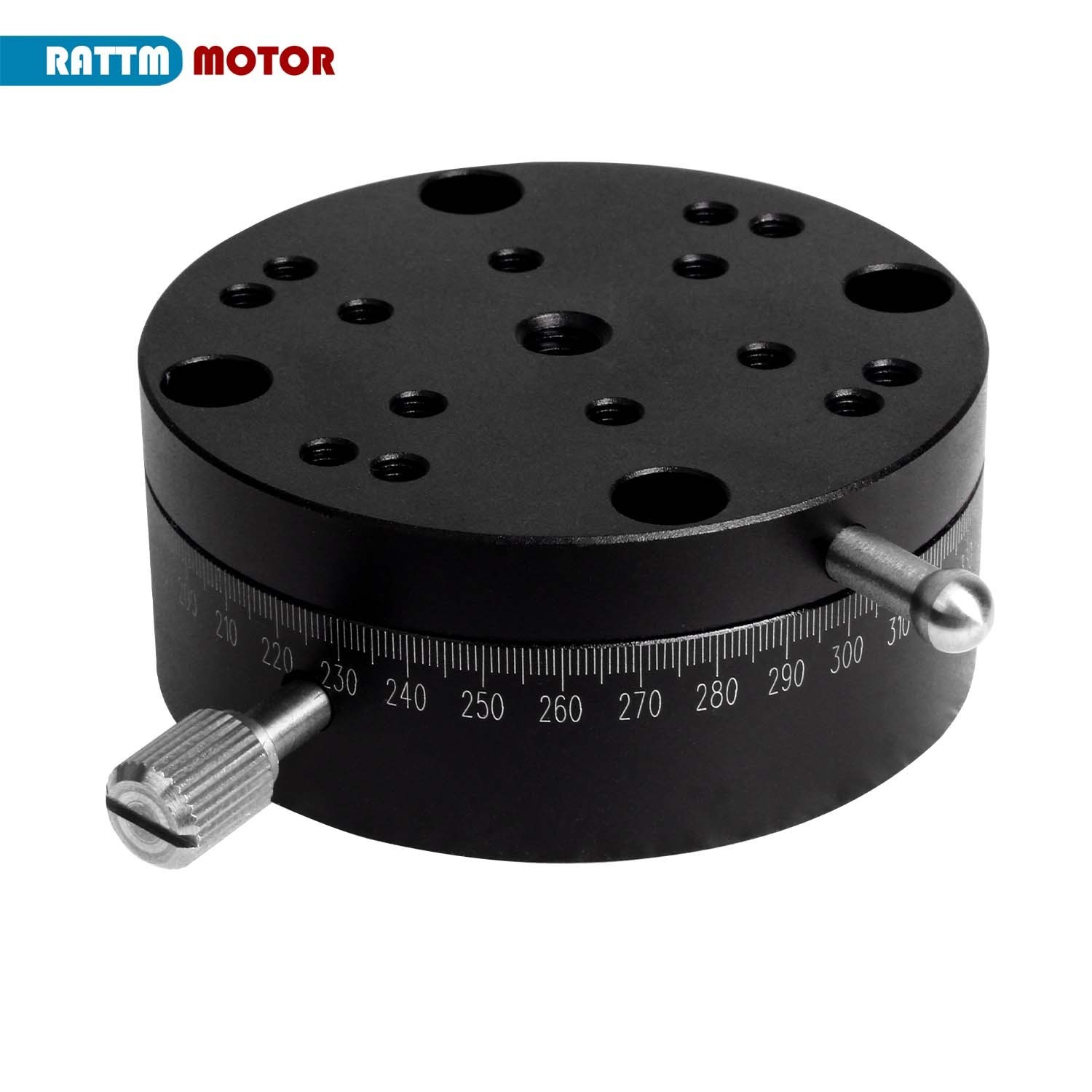 US SHIP】REG60 R Axis Rotary Sliding Table 360° Manual Rotation Stage Dia-60mm