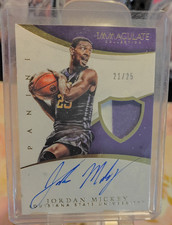 Panini 2015 Immaculate Collegiate Jordan Mickey LSU Auto #378 21/25