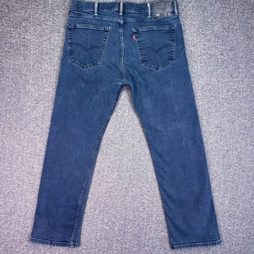 Levis 505 Jeans Herren 38x30 Blau Regular Straight Dark Wash Freizeit Stretch Denim - Bild 10 von 13