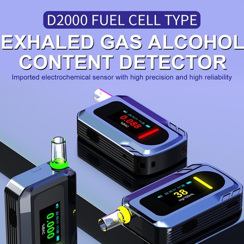 D2000 Electrochemical Alcohol Tester Portable Type C Rechargeable Breathalyzer - Picture 18 of 24