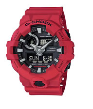 Imagen de Casio G-Shock GA-700 Series Analog-Digital Black Dial Red Watch GA700-4A
