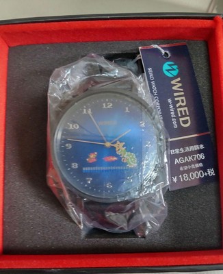 Nintendo Mario Seiko WIRED x Super Bros Wrist Watch Limited Edition JP Japan