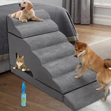 Dog Stairs & Steps for High Beds 30-36 inches High Tall, LitaiL Pet Stairs/Steps