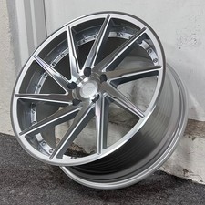 19 Silver Machine Swirl W Rivets Concave Style Replacement Wheel Rim 19x9.5 35
