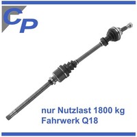Antriebswelle Vorne FüR Fiat Ducato FüR Citroen Jumper 230 1800 Kg Rechts