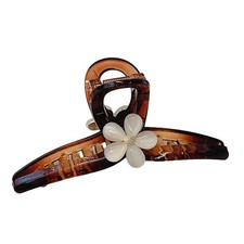 Simple Floral Hair Claw Clips Sweet Hair Jaw Clip Ponytail Holder Cute Strong...