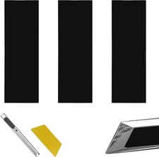 3PCS Emblem Wrap Kit Compatible with Bowtie Logo Stickers Matte Black