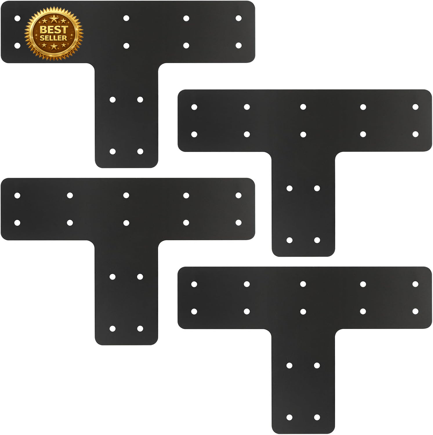4 Pcs 12*8 Inch T Post Timber Brackets,Post to Beam Connector