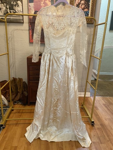 Antique +Vintage Dress LOT 7 Pc 1910s 20s 30s 40s Clothing Gown AS IS - Picture 22 of 24
