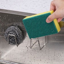 Sink Caddy Sponge Holder Soap Rack Drainer Kitchen Faucet Sponges Drain New