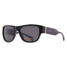 Polaroid Polarized Grey Wrap Unisex Sunglasses PLD 6197/S 0807/M9 55