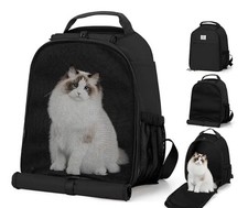 Small Pet Carrier Backpack Mesh Top And Side Perfect For Sm Dog/cat