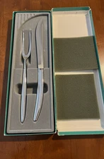 Towle Silversmiths Stainless 2 Piece Serving Fork and Knife with Box