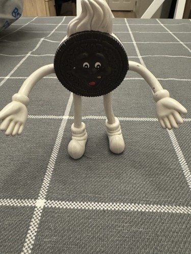 Giocattolo Vintage Anni 90 Oreo Cookie Anthro Man Bendy Figure Nabisco Pieghevole Promo 1991 - Foto 2 di 6