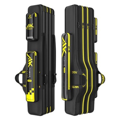 Fishing Rod Case & Bag Triple-Layer - 1680D Oxford, Wire-Reinforced Anti-Defo...