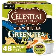 Celestial Seasonings, Decaf Green Tea, Keurig K-Cup Pod, 48ct (2Boxes of 24Pods)
