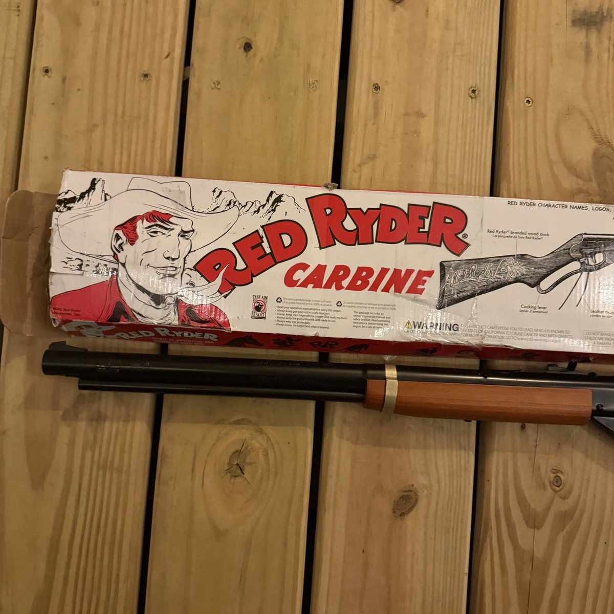 DAISY RED RYDER Carbine BB Gun 650 Shot .177 Cal. BB's Lever
