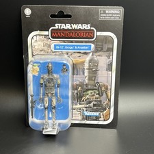 Star Wars Vintage Collection Mandalorian IG-12  Grogu & Anzellan Action Figure