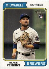2023 Topps Heritage Blake Perkins #522 Milwaukee Brewers 34I