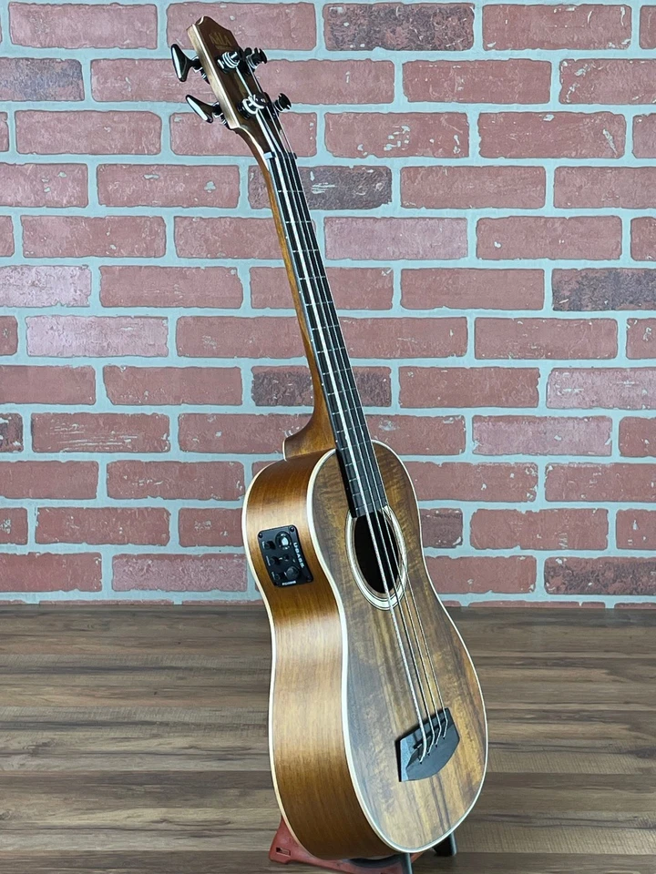 Kala Solid Hawaiian Koa Top Acoustic-Electric U-Bass - Image 3 of 4