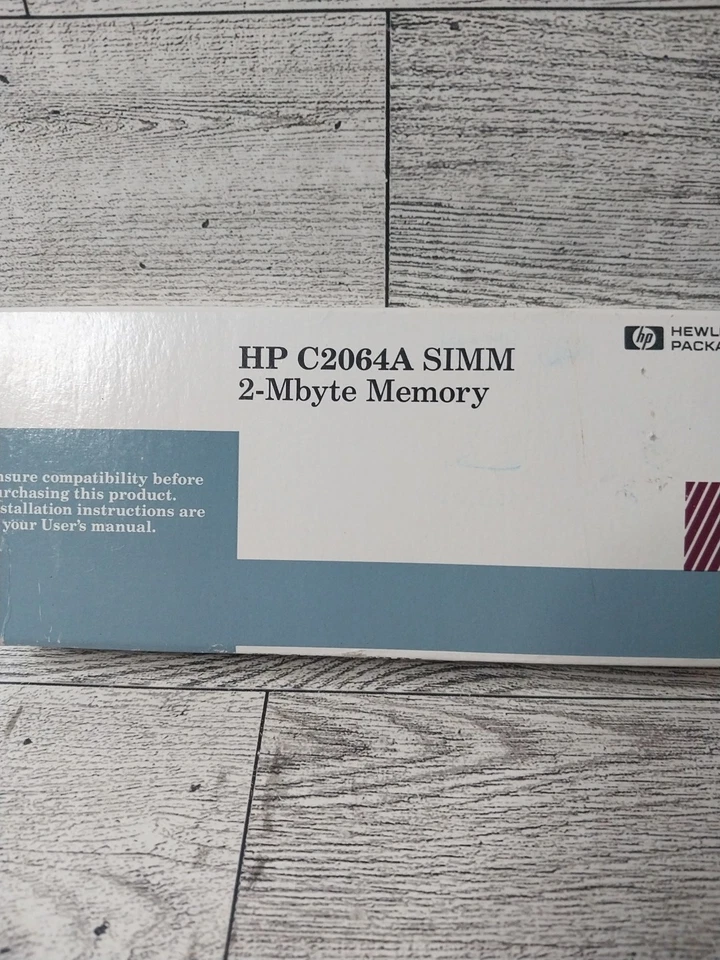 NOS Vintage Hewlett Packard HP C2064A SIMM 2 MB Memory New Sealed - Image 2 of 4