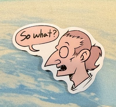 So What? Funny Vinyl Sticker Decorative Decal For Wall Laptop Notebook