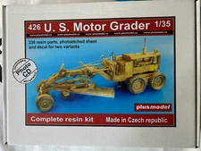 Plus Model U.S. Motor Grader (1/35) #426 [RESIN KIT]