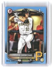 Easton Carmichael #/499 2025 Bowman Draft Sky Blue Border