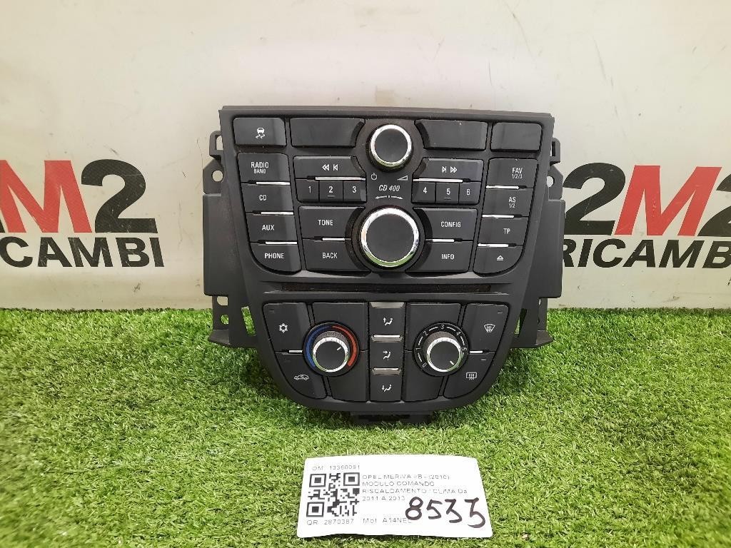 COMANDI CLIMA PER OPEL Meriva 3° Serie 13360099 13360091 A14NEL (10>)