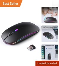 Bluetooth & USB Wireless Mouse   Rechargeable...