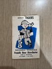 RARE 1958 Detroit Tigers Franchi Beer Flint, Michigan Baseball Schedule — photo 1