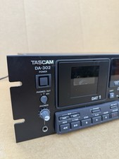Tascam DA-302 Dual DAT Tape Deck Error 01 Powers On Parts Repair Recorder