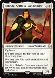 Hakoda, Selfless Commander #23 Rare - Avatar: The Last Airbender MTG