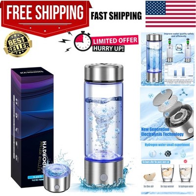 New Hydrogen Water Bottles, Portable Hydrogenated Water Bottle with SPE PEM T...
