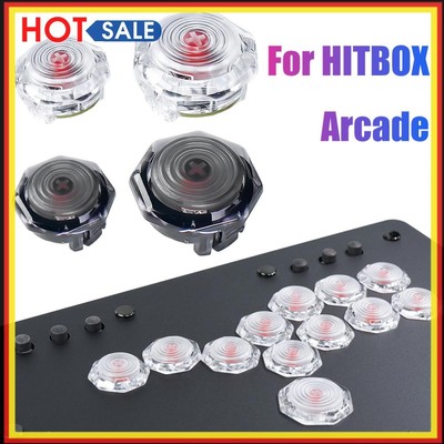 Mechanical Keycap Ultra-slim Crystal Buckle Buttons for HITBOX Arcade Controller