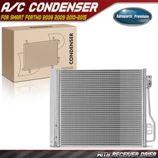 AC Condenser w/ Receiver Drier & Bracket for Smart Fortwo 2008 2009 2010-2015