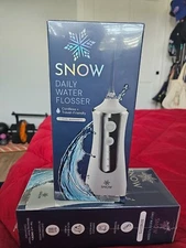 Snow Water Flosser Cordless +Travel-Friendly, 3X Power Modes, 5X Nozzles,300mL
