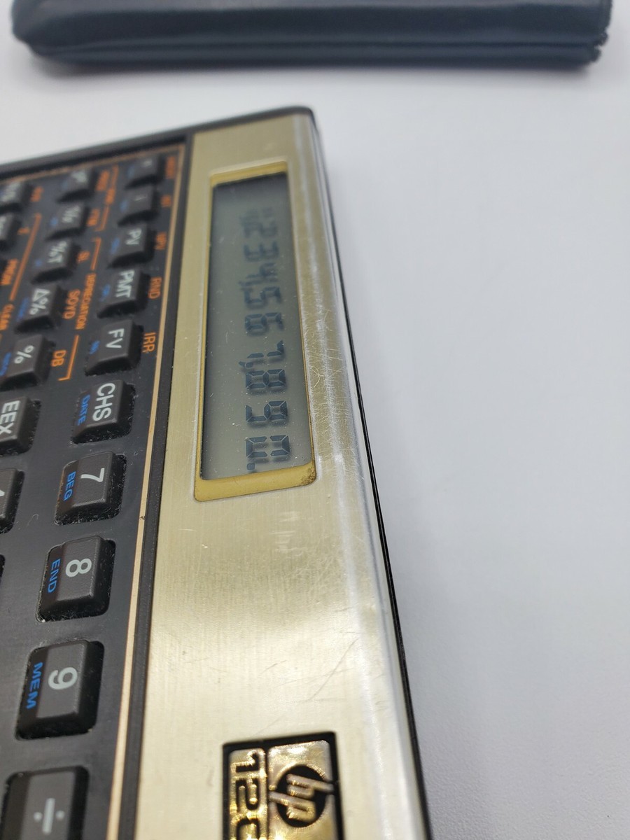 Vintage HP 12C Financial Calculator with Original Case. Made Vintage HP 12C Financial Calculator with Original Case. Made