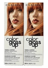 Clairol Color Gloss Up Terra Copper Instant Toning Gloss Multiple Use 2pk NEW