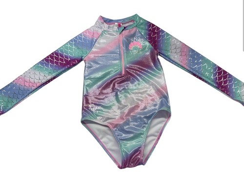 NUEVO TRAJE DE BAÑO BETSEY JOHNSON UNA PIEZA NIÑAS SIRENA VIBRACIONES UPF +50 Talla M 10 - Imagen 8 de 9