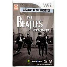 Manual Only The Beatles Rock Band - Nintendo Wii Tested Original