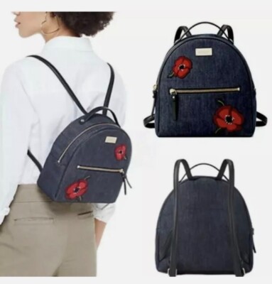 Kate Spade Grove Street Poppy Sammi Gray Denim Backpack Kate Spade Grove Street Poppy Sammi Backpack (Denim/Multi  main image 4