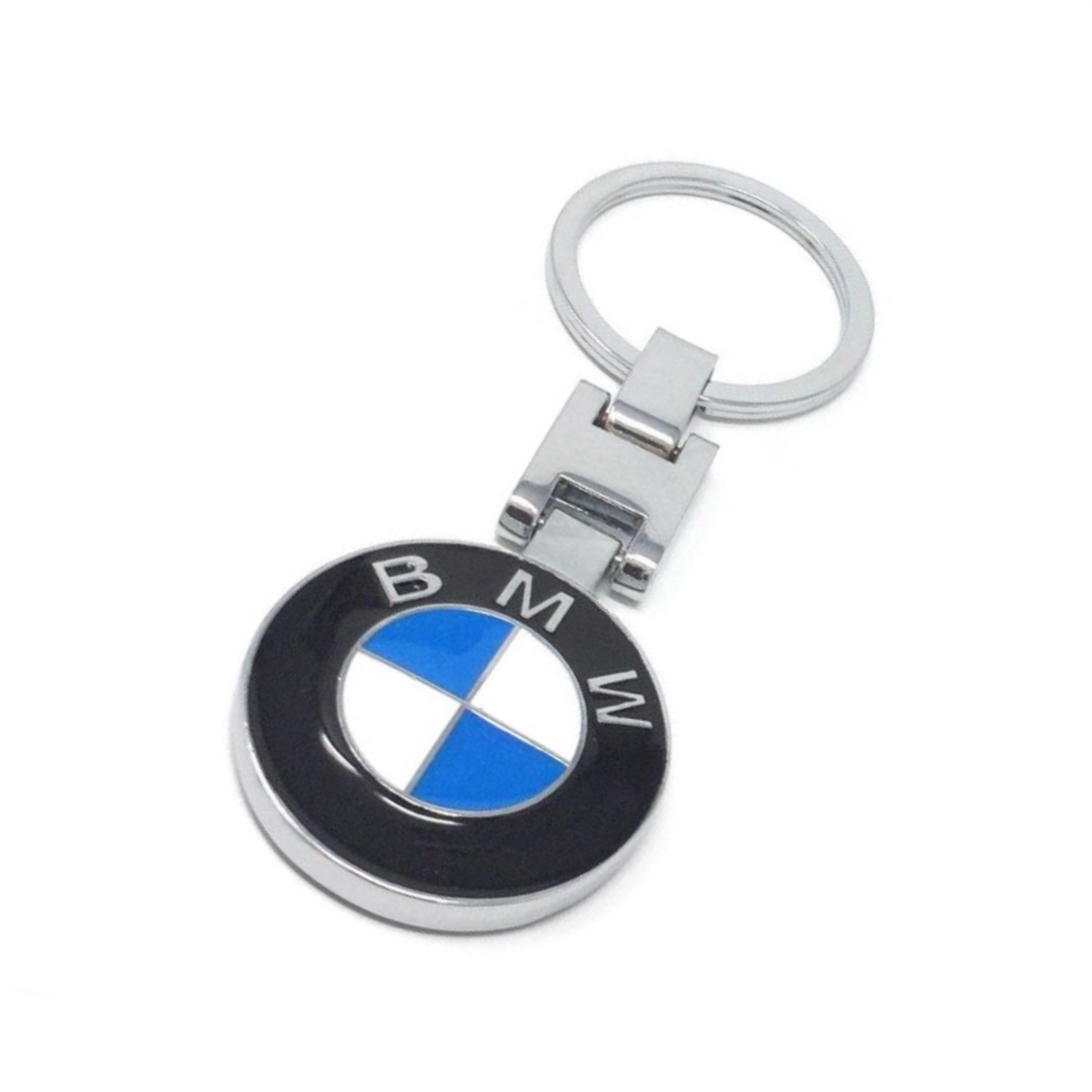 Porte-clés BMW - Mélange De Cuir Et Corde Tressée - Neuf Sous Blister