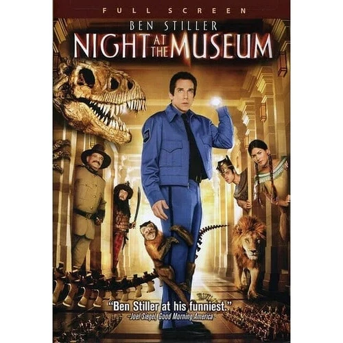 Night at the Museum (DVD, 2007, Full Frame) Ben Stiller, Robin Williams