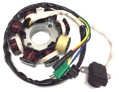 MAGNETO STATOR 8 COIL POLE GY6 125CC 150CC SCOOTER ATV GO KART COOSTER SUNL JCL