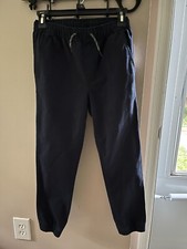 Boy's Gap Kids Pants Elastic Waist Drawstring Size XL 12 Navy Blue NWT
