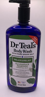 Dr Teal's Relax & Relief Body Wash with Eucalyptus & Spearmint 24 Fl oz