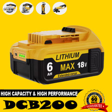 6000mAh For DeWalt 20V 20 Volt Max 6.0AH Lithium Ion Battery DCB206-2 DCB205-2